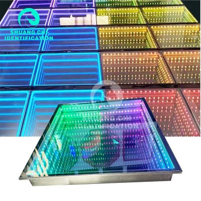 LED 광원 5050 RGB LED 휴수 유리 타일 인터랙티브 네온 댄스 플로어