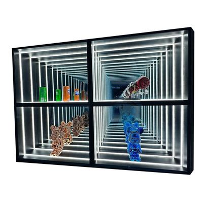 맞춤형 색상 가정 및 상업용 공간에 대한 무한 jurge 거울 디스플레이 케이스