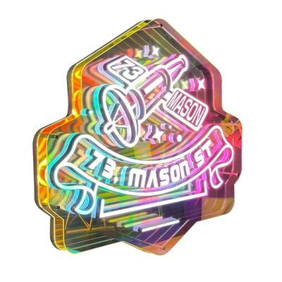 아크릴 3D 홀로그램 디스플레이 화면 LED 디지털 사이니지 미러 사이니지 글자 라이트 박스