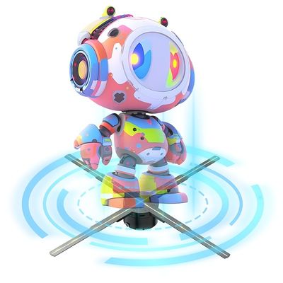 효과적인 광고 솔루션을 위한 고해상도 실내 3D 홀로그램 LED 팬 디스플레이