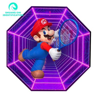 2024 인피니티 LED 미러 광고 게시판 홀로그램 3D 어비스 미러 및 홀로그램 팬
