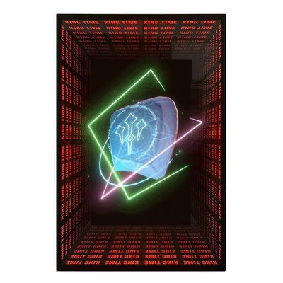 LED 스트립 인 스테인리스 스틸 네온 라인 라이트 인피니티 미러 3D 프로젝터