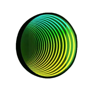 사용자 정의 RGB 아크릴 거울판 네온 라이트 워드 글자 무제한 거울 전자 표지