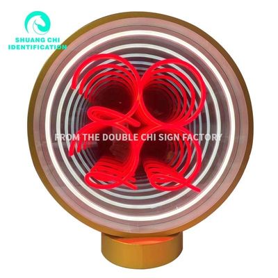 LED 광원 패션 기술 감각 HD 템퍼드 글래스 어비스 미러 네온 미러
