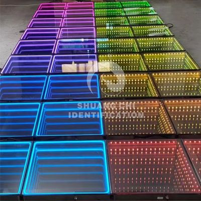 LED 광원 5050 RGB LED 휴수 유리 타일 인터랙티브 네온 댄스 플로어