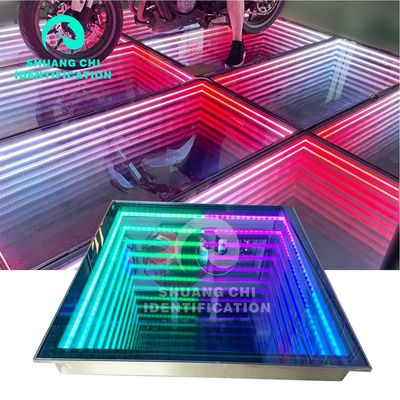 무선 스타라이트 웨딩 RGB DMX 디스코 LED 댄스 플로어 라이트 마스터-스레이브 설정
