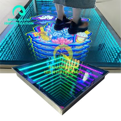 무선 스타라이트 웨딩 RGB DMX 디스코 LED 댄스 플로어 라이트 마스터-스레이브 설정