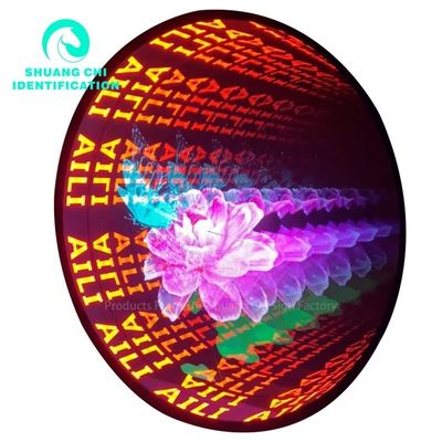 내구성 있는 금속 프레임 트렌디 커스터마이징 3D 미러 DJ 디스코 파티용 네온 댄스 플로어