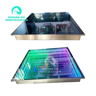 DMX512 제어 IP67 등급 압력 민감 기술과 상호 작용 LED 댄스 플로어