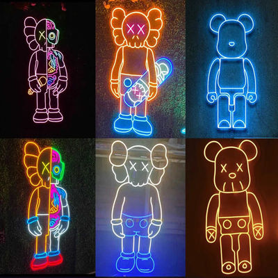 파티 바 홈 이벤트 장식 네온 라이트 생일 축하 LED RGB 표지판 실리카 젤