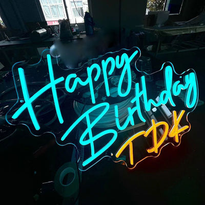 사용자 정의 LED 네온 라이트 이름 로고 네온 표지판 침실 생일 파티 홈