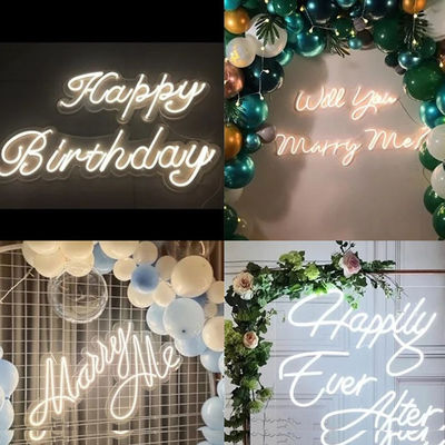 사용자 정의 LED 네온 라이트 이름 로고 네온 표지판 침실 생일 파티 홈