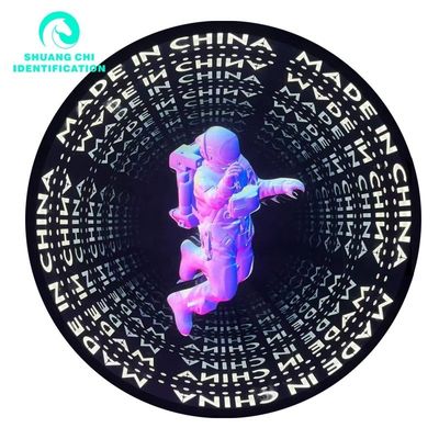 기술적인 빛과 그림자 3D 네온 어비스럴 미러 50x50 네온 미러
