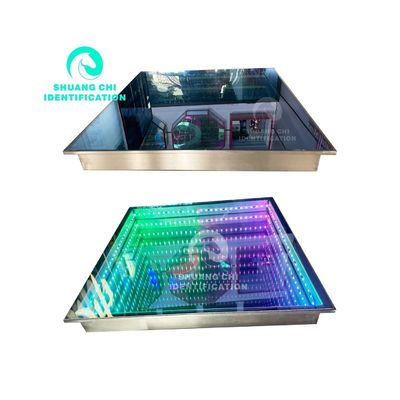 풀 컬러 LED 댄스 플로어 인터랙티브 바닥 타일 벽돌 라이트