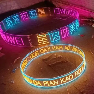 홈 데코어 풍부한 색상 LED 반지 네온 표지판 빛 벽에 장착 된 맞춤형 네온 글자
