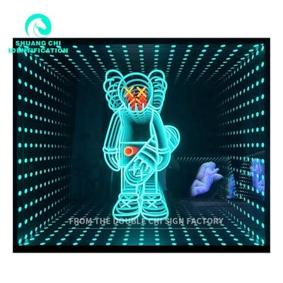 DC12V/AC110-220V 맞춤형 크기 기술 빛과 그림자 무한 거울 네온
