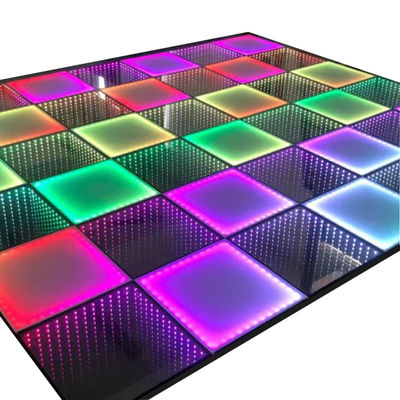 3D 인피니티 LED 미러 댄스 플로어 웨딩 파티 지원