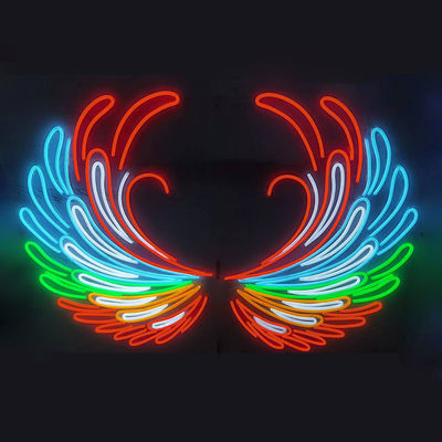 맞춤형 사이즈 할인 LED 네온 표지판 생일 축하 로고 날개 할로윈 바 표지판