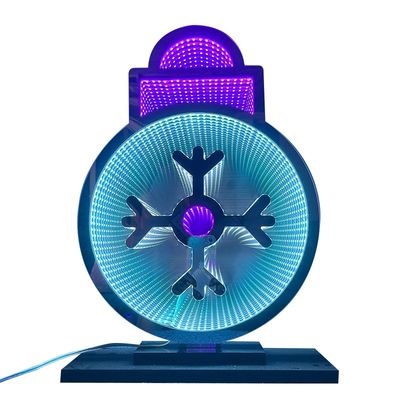 DC 12V LED 라이트 크리스마스 스노우 글로브 아크릴 마법 거울