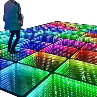 G/B/Y/RGB/RGB 3in1 스테이지 라이트 템퍼드 글래스 LED 댄스 플로어 웨딩