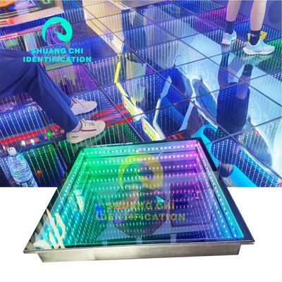 3D 인피니티 미러 비디오 라이트 LED 댄스 플로어 웨딩 파티 사용자 정의