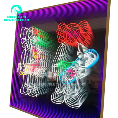 KTV 및 실내 공간에 필요한 벽장 장식 3D 네온 거울