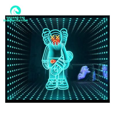 2023 물질 어비스 3D 스테레오 LED 스트립의 사용자 지정 네온 무한 미러 빛 소스