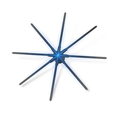 클라우드 광고 홀로그램 팬 벽에 장착된 대비 비율 1.692MM 밝기 2300