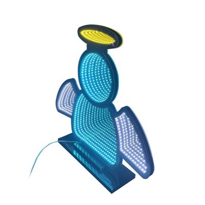 40cm LED 3D 무한 거울 빛 크리스마스 생일 파티 멋진 가정 장식