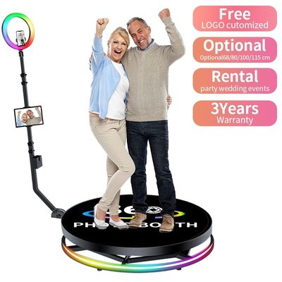 25cm 플랫폼 높이 셀카 플랫폼 무선 자동 회전식 360 사진 부스