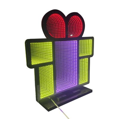 LED 무한 거울 조명 가정 장식 방 장식 조명 크리스마스 장식 환상