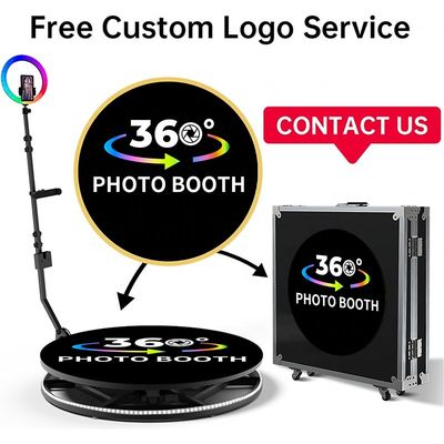 25cm 플랫폼 높이 야외 행사 및 셀카 사진 촬영용 자동 360 부스
