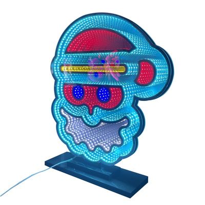 1000lm 램프 빛 플럭스 LED 무한도 거울 조명 가정 장식 및 할로윈 선물