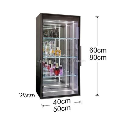 커스터마이징 컬러 LED 스트립 라이트 글래스 인피니티 미러 디스플레이 케이스 레고 모델