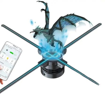 52cm 4 블레이드 홀로그램 광고 팬 고해상도 3D 홀로그램 기술 OEM