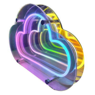 DC12V/AC110-220V 커스텀 인피니티 로고 컬러 LED 3D 네온 벽 터널 DJ 디스코 파티