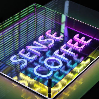 DC12V/AC110-220V 커스텀 인피니티 로고 컬러 LED 3D 네온 벽 터널 DJ 디스코 파티