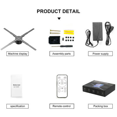 100-240V/AC 입력 전압 3D 홀로그램 생성기 야외 홍보 행사용 LED 쇼