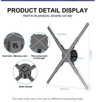 65cm LED 팬 3D 홀로그램 디스플레이