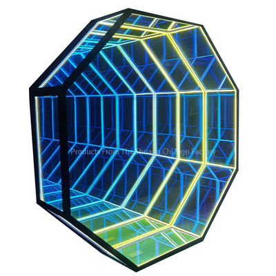 맞춤형 네온 인피니티 3D LED 광학 환상 바닥 거울