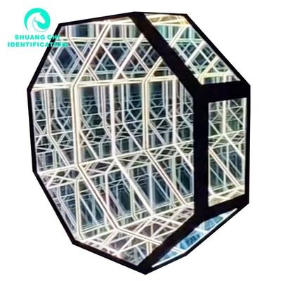 돋보이는 장식 3D 네온 웅덩이 거울 50X50 색상