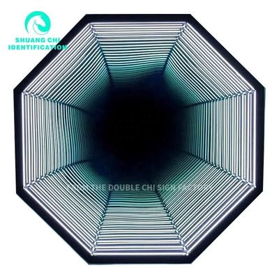 돋보이는 장식 3D 네온 웅덩이 거울 50X50 색상