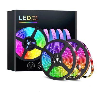 와이파이 제어 RGBW LED 스트립 라이트 5m 10m 50m 12V 24V 5050 색상 다색 변경