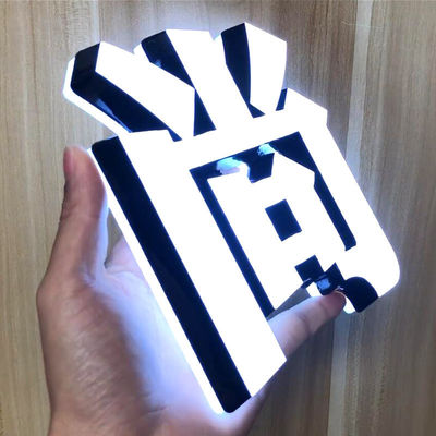 OEM 아울렛 아크릴 앞면 및 뒷면 LED 광고 표시 표시 표시를위한 밝은 문자