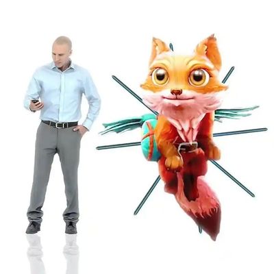 눈길을 끄는 광고 디스플레이 고화질 프로젝션이 있는 3D 홀로그램 팬