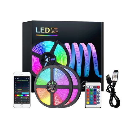 조명 솔루션 서비스 30 미터 12V 블루투스 LED 스트립 라이트 5050 RGB RGBIC
