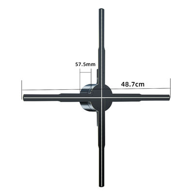 100cm 2 블레이드 3D 홀로그램 팬 병원의 혁명적인 제품 1.692MM 대비 비율