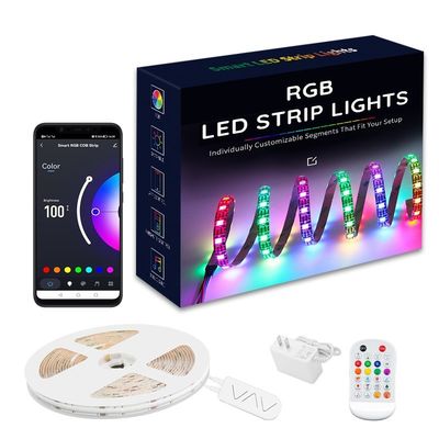 5m 10m 12v 24v Rgbw 스마트 홈 LED 라이트 스트립 수명 50000 시간 2024 핫 셀러