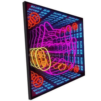 무한 거울 3D 사용자 지정 LED 네온 표지판으로 공간을 변화시켜 창의성을 포용하십시오