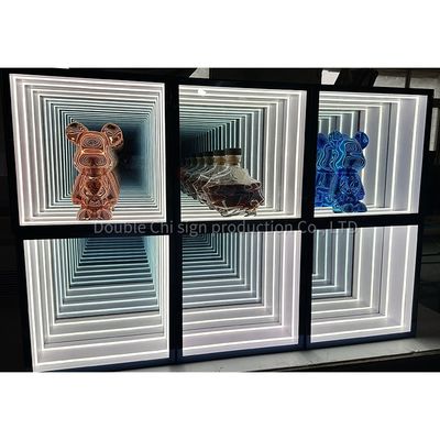 높은 밝기 LED 빛 무한 반사기 디스플레이 캐비닛 오피스 홈 거실